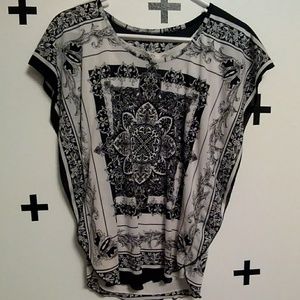 Black & White Blouse